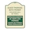 Signmission Guest Parking with Permit Violators Will Be Towed Estacionamento De Visita Con Permis, TG-1824-23927 A-DES-TG-1824-23927 - alternate 1
